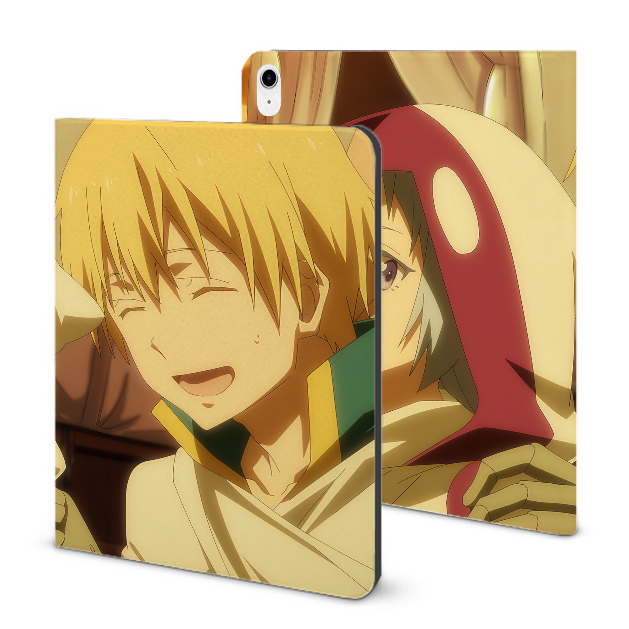 （画像用） 転スラ Regarding Reincarnated to Slime IPad ケース ブック型 PUレザー TPU 耐衝撃 軽量 薄型 ペン収納なし 全面保護 IPad 各モデル対応